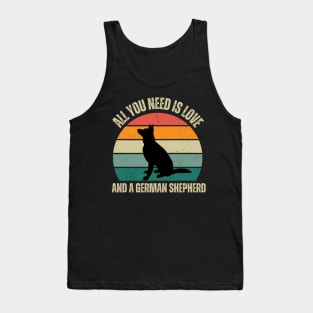 Guardian Hearts: Unwavering loyalty and love, embodied by German Shepherds! Tank Top